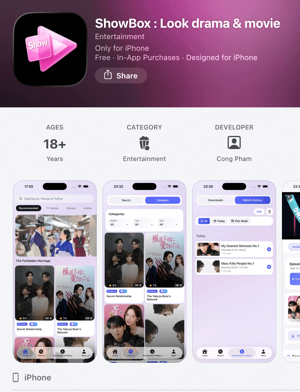 App Store listing screenshot